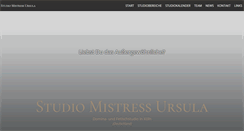 Desktop Screenshot of mistress-ursula.de